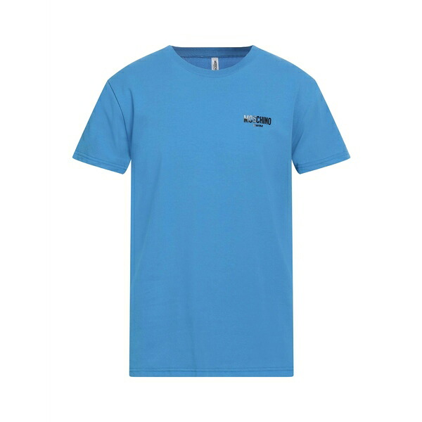 【送料無料】 モスキーノ メンズ Tシャツ トップス T-shirts Azure