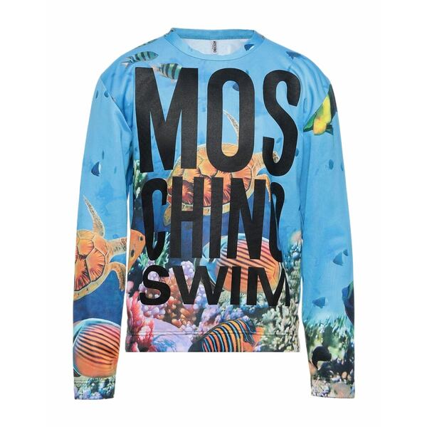 【送料無料】 モスキーノ メンズ パーカー・スウェットシャツ アウター Sweatshirts Azure
