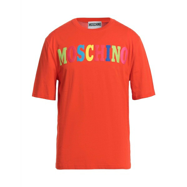 【送料無料】 モスキーノ メンズ Tシャツ トップス T-shirts Orange