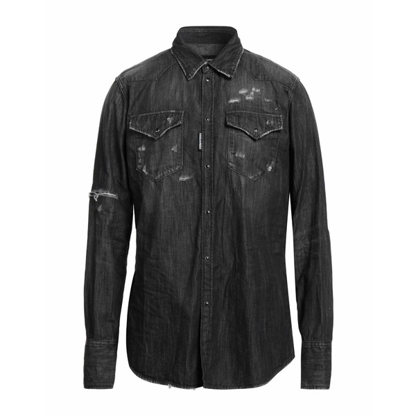 【送料無料】 ディースクエアード メンズ シャツ トップス Denim shirts Black｜asty 53,880円