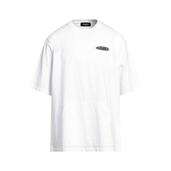 【送料無料】 ディースクエアード メンズ Tシャツ トップス T-shirts White｜asty