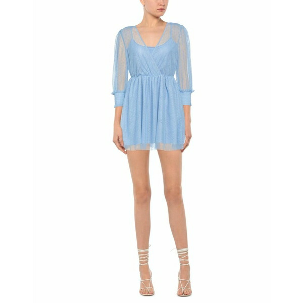 ツインセット レディース ワンピース トップス Short Dresses Azure