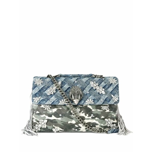 カートジェイガー レディース ショルダーバッグ 御徒面子 Xxl kensington crystal-embellished shoulder bag Grey