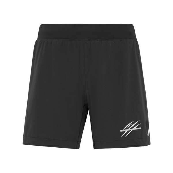 プレインスポーツ メンズ カジュアルパンツ ボトムス Scratch-print running shorts Black｜asty