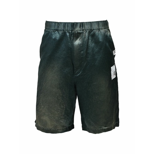 ミハラヤスヒロ メンズ 心地好いズボン下 ボトムス Sun faded shorts Green