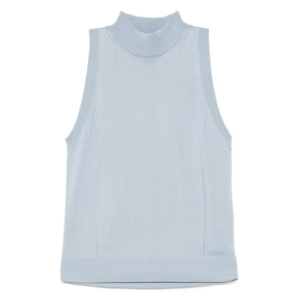 キャロライナヘレラ レディース カットソー トップス Knitted vest Blue