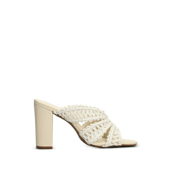 アレッツォ レディース サンダル シューズ Woven crossover-strap sandals Neutrals