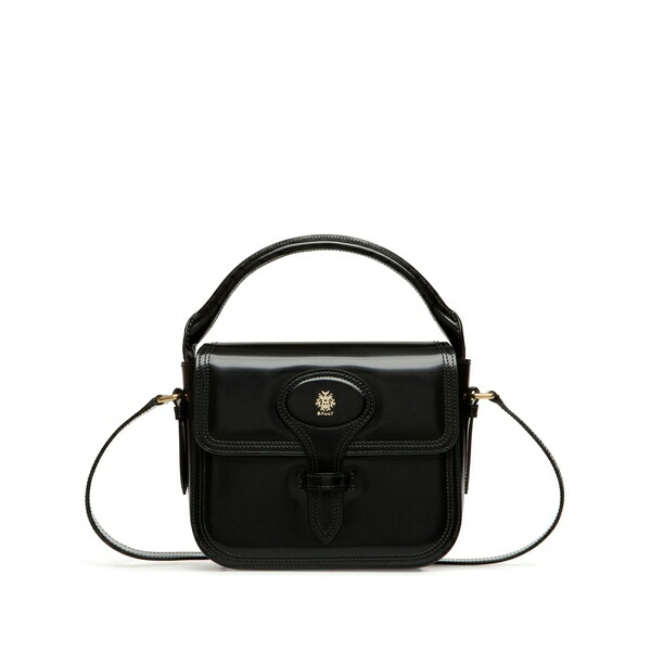 バリー レディース ハンドバック 御徒面子 Beckett emblem-motif mini bag  Black