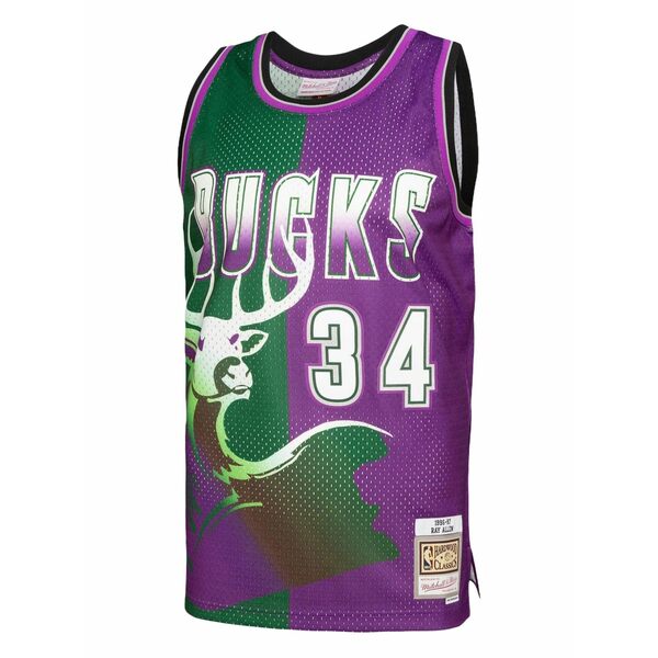 ミッチェル\u0026ネス メンズ カットソー トップス Ray allen nba milwaukee bucks 1996 swingman tank top Green