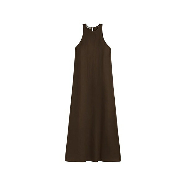 エコアルフ レディース 衣裳 トップス Ukara sleeveless linen dress Brown