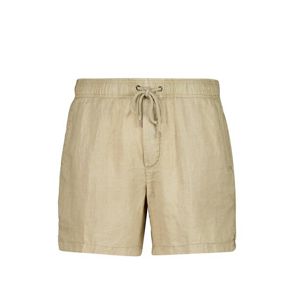 ジェームス 蝦蟇口 メンズ 心地好いズボン下 ボトムス Drawstring linen shorts Neutrals