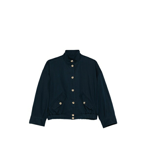 マージュ レディース 上衣＆上衣 アウター Buttoned bomber jacket Blue
