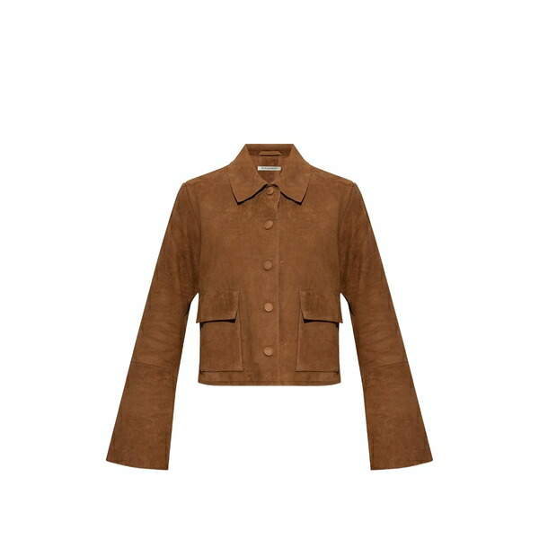バイマレンバーガー レディース 上衣＆上衣 アウター Annie flap-pocket jacket Brown