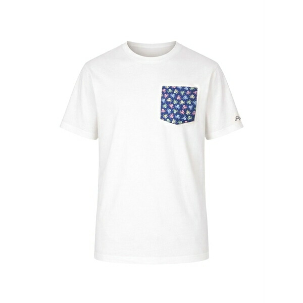 エムシーツーセイントバース メンズ ティーシャツ トップス Blanche pocket t-shirt White
