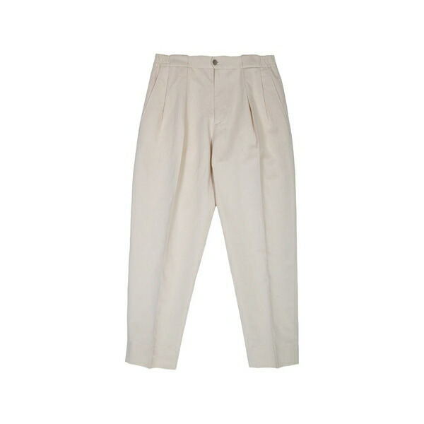 ブリ後ろ側 1949 メンズ 心地よいズボン下 ボトムス Portobellos pleated elasticated-waist trousers Neutrals