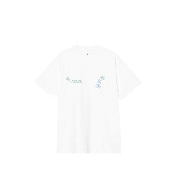 鉄道車両ハート型 メンズ プルオーバー トップス S/s c trip t-shirt White