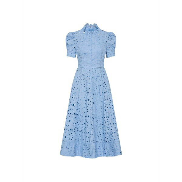 レベッカ・ヴァランス レディース 衣裳 トップス Kitsu high-neck MIDI dress Blue