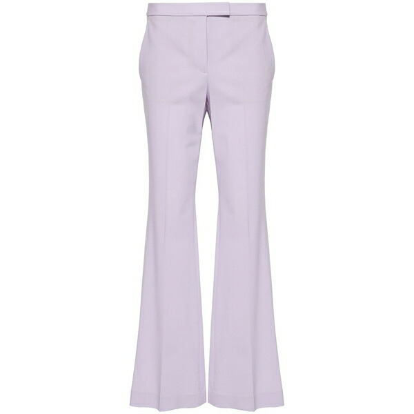 行動論理 レディース 心地よいズボン下 ボトムス Demitria low-rise flared trousers Purple