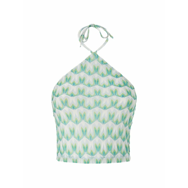 ミッソーニ レディース カットソー トップス Halterneck patterned top White