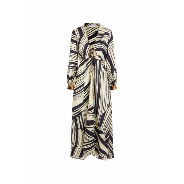 ラケル?ジニス レディース 衣裳 トップス Abstract print v-neck dress Neutrals
