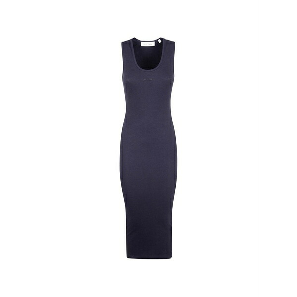 エフオージーエッセンシャルズ レディース 衣裳 トップス Ribbed-knit maxi dress Black