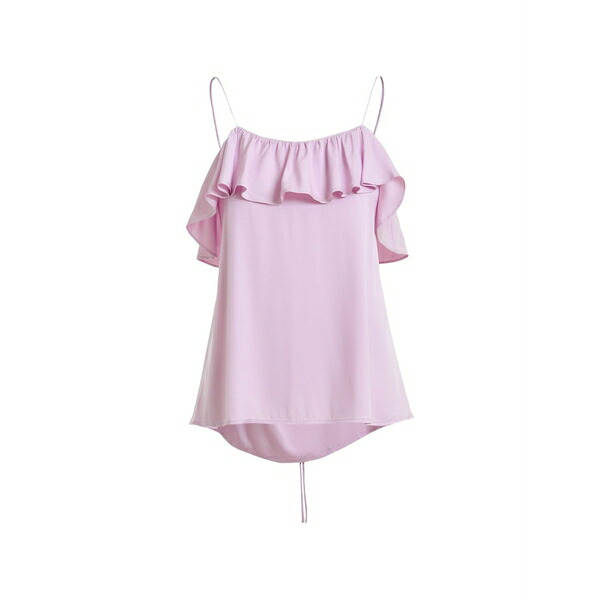 エッセンシャルアントワープ レディース プルオーバー トップス Ruffled-neck top Purple