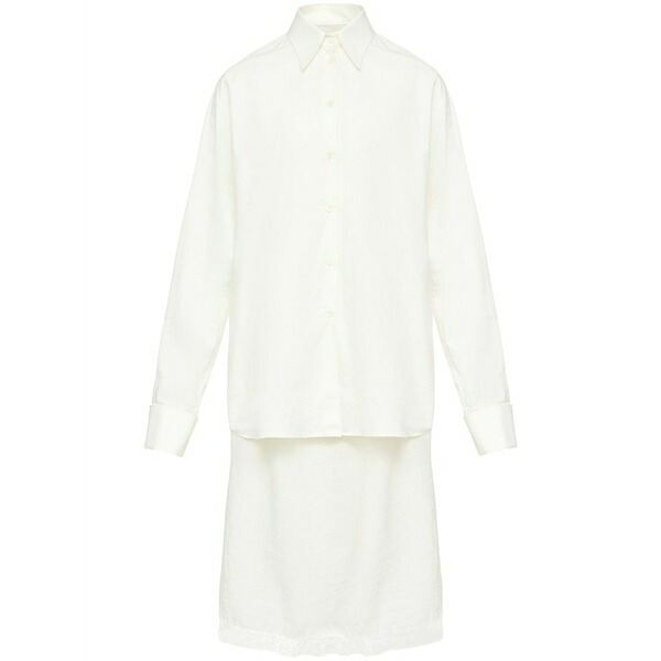 マルタンマルジェラ レディース 衣裳 トップス Midi shirt dress Neutrals