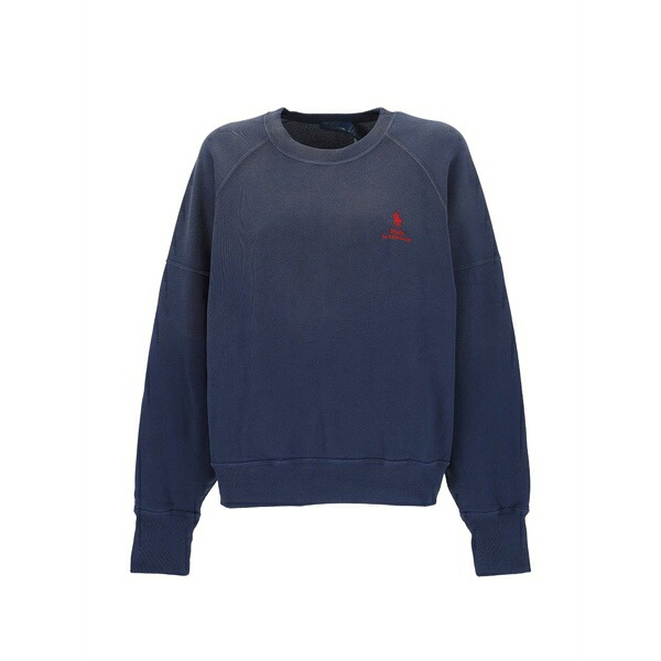 ラルフローレン レディース 編み物\u0026プルオーバー アウター Polo pony sweatshirt Blue