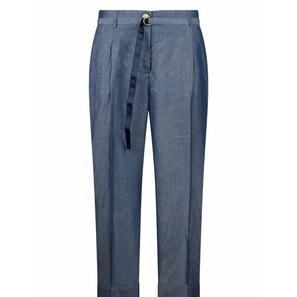 リュージョー レディース 心地よいズボン下 ボトムス Knitted trousers Blue