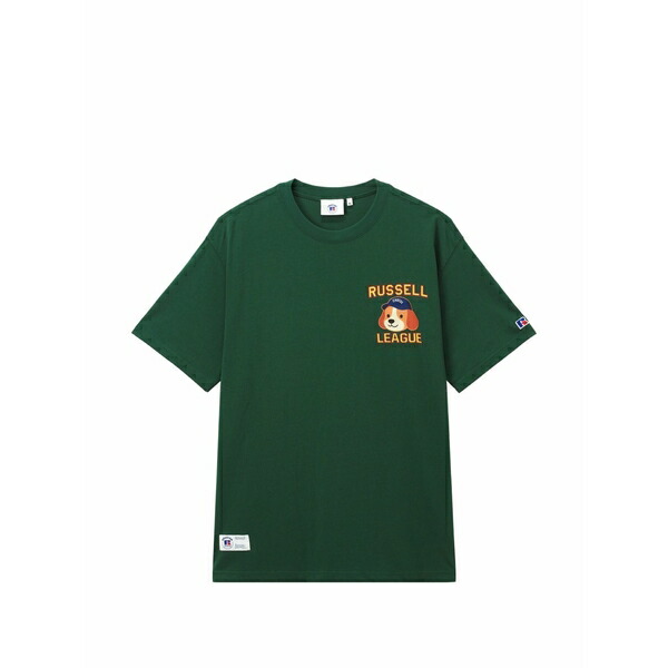 黒茶 メンズ ティーシャツ トップス Graphic-print t-shirt Green