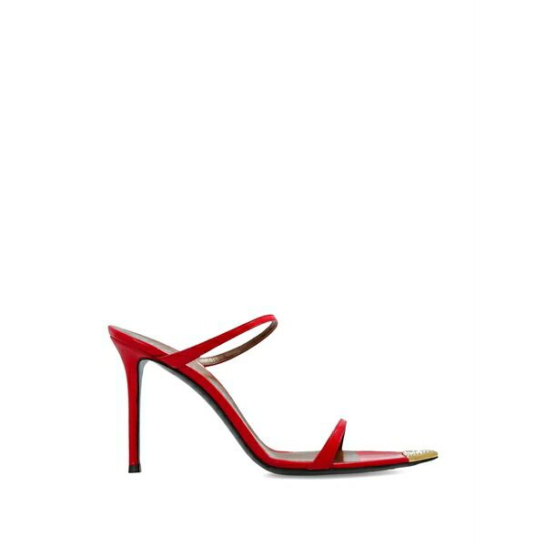 ジュゼッペザノッティ レディース サンダル シューズ Metallic-detail strap leather sandals Red