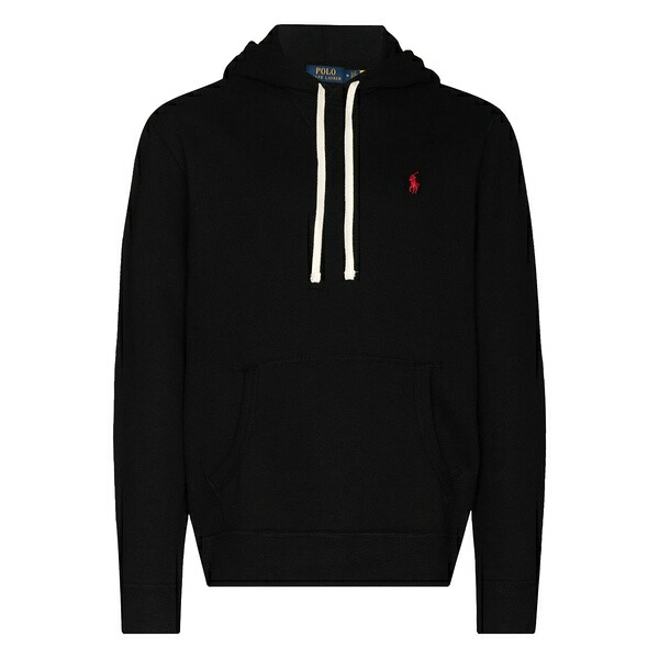 ラルフローレン メンズ パーカー・スウェットシャツ アウター Embroidered logo hooded sweatshirt Black