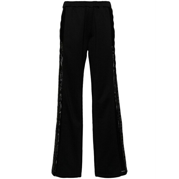 ディースクエアード レディース カジュアルパンツ ボトムス Logo-tape panelled track pants Black|asty