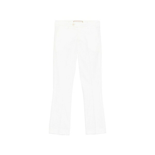 ボヌール レディース 心地好いズボン下 ボトムス Capri cropped trousers White
