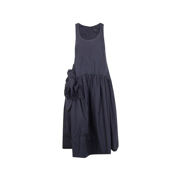シモーネ・ロシャ レディース 衣裳 トップス Ruffled-detail MIDI dress Black