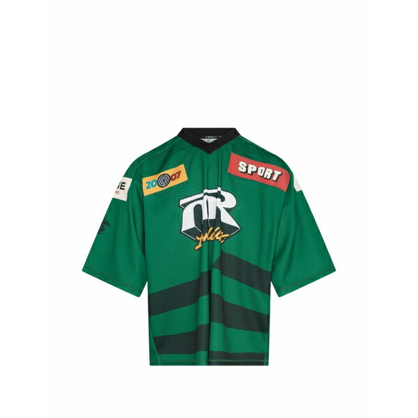 マーティン・サクラ色 メンズ プルオーバー トップス V-neck t-shirt Green