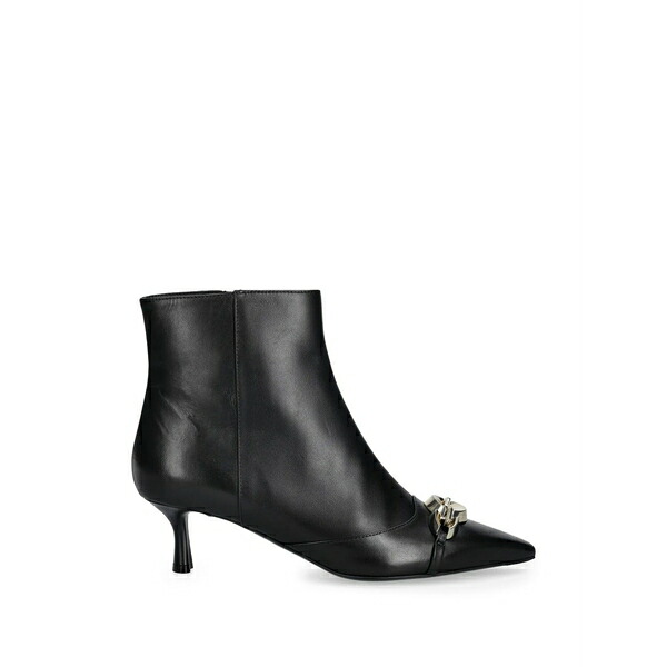 ボールディーニ レディース ブーツ シューズ Chain-detail pointed ankle boots Black｜asty
