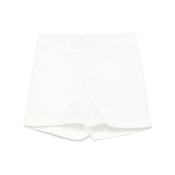パロッシュ レディース 心地よいズボン下 ボトムス Twill shorts White