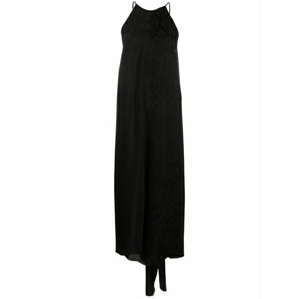 ユマ・一 レディース 衣裳 トップス Adore frayed-hem dress Black