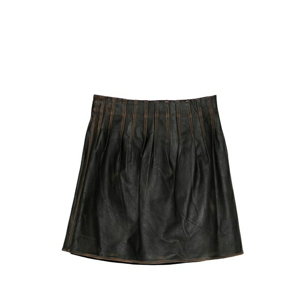 シュシュ/火箸 レディース スコート ボトムス Leather mini skirt Brown