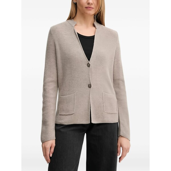 ベネトン  レディース ジレー アウター Button patch-pocket cardigan Neutrals