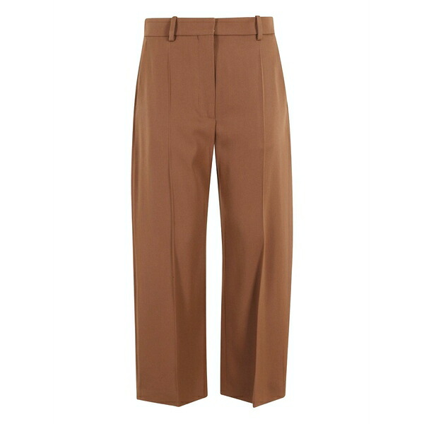 マルニ レディース 心地よいズボン下 ボトムス Pleated cropped trousers Brown