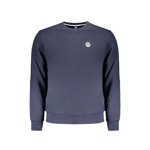 北の方大売り出し メンズ パーカー・スウェットシャツ アウター Logo-patch crew-neck sweater Blue