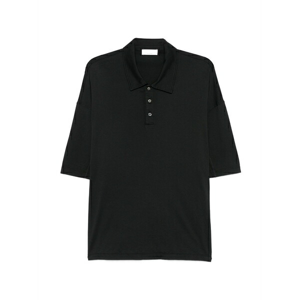 ロベルトコリーナ メンズ ポロシャツ トップス Short-sleeve polo shirt Black｜asty