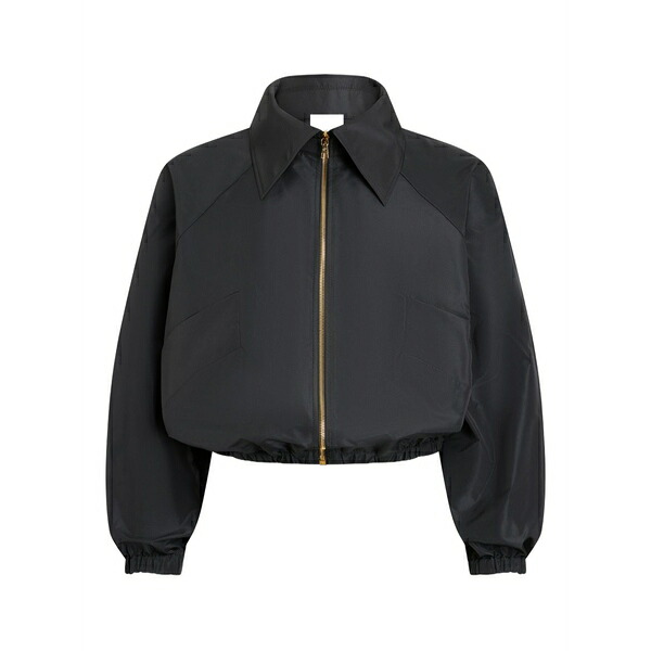ジャンパトゥ レディース 上衣＆上衣 アウター Zipped bomber jacket Black