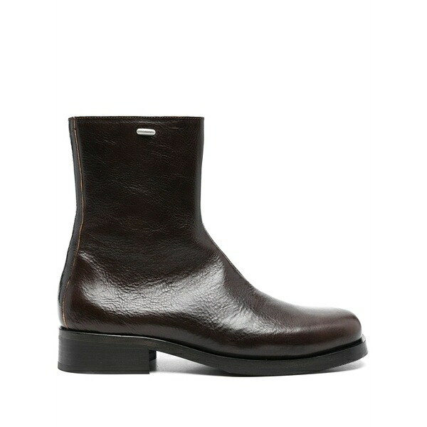 アワーレガシー メンズ ブーツ シューズ Square-toe ankle boots Brown｜asty