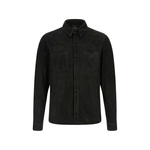 ジョルジオ ブラット メンズ 上衣＆上衣 アウター Chest-pocket shirt jacket  Black
