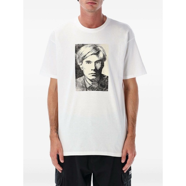 オベイ メンズ ティーシャツ トップス Warhol-portrait t-shirt White