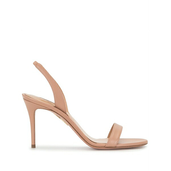 アクアズーラ レディース サンダル シューズ Slingback leather sandals Neutrals