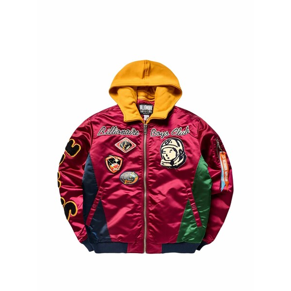 ビリオネアボーイズクラブ メンズ 上衣＆上衣 アウター Bb space suit bomber jacket Red